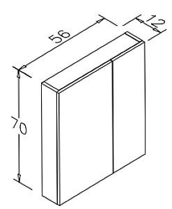 Dulap de baie Orka Bafa 65 White