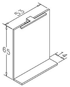 Oglindă Orka Duden 60 Odeon Red Walnut