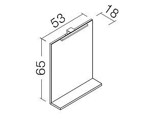 Oglindă Orka Duden 60 White