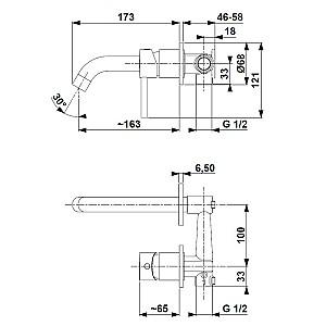 Baterie pentru lavoar Armatura Moza (109127)