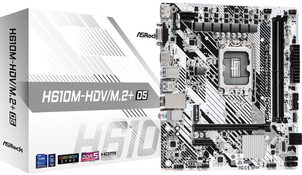 Placa de baza ASRock H610M-HDV/M.2+ D5