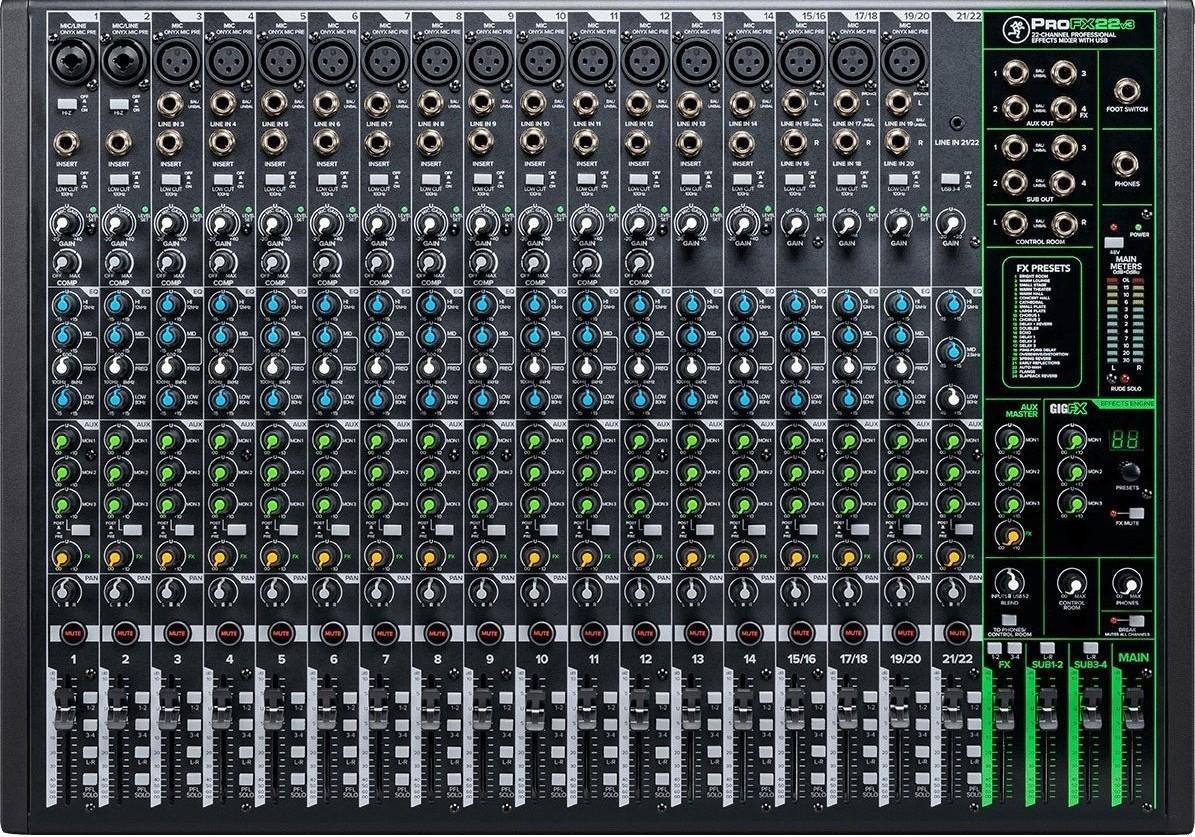 Mixer analogic Mackie PROFX22v3