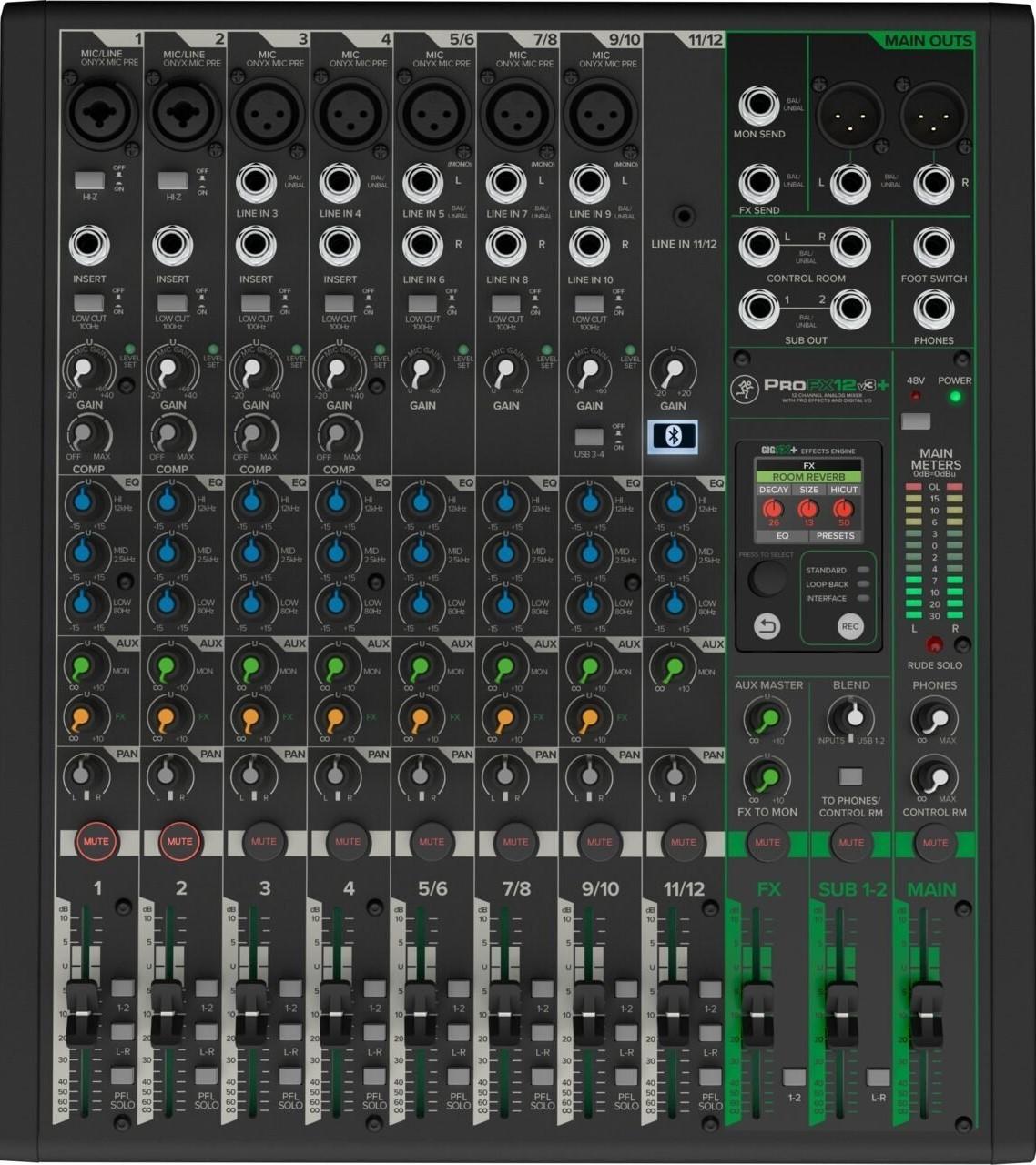 Mixer analogic Mackie ProFX12v3+