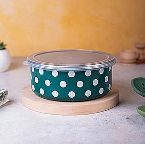 Set de recipiente alimentare Metalac Green Dots 1.3 l