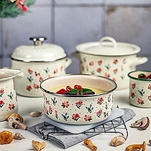 Set de recipiente alimentare Metalac Fiorella 1.3 l