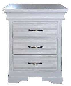 Noptiera Viitorul Serenada 3 Sertare Alb