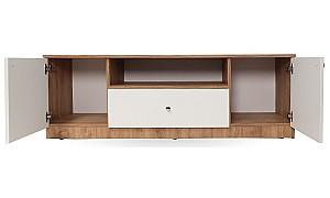 Tumba pentru televizor Andra Eterna alb/stejar vesnic (LTV-C1Ms-50)