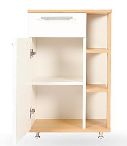 Comoda Andra 1 usa si sertar alb/stejar (OT-A3ME-64)