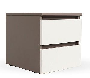 Comoda Andra cu 2 sertare alb/gri (OT-A1XSS-14)