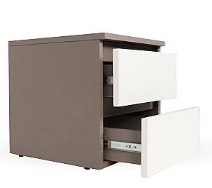 Comoda Andra cu 2 sertare alb/gri (OT-A1XSS-14)
