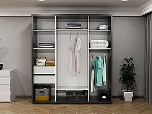 Dulap-cupe Bayro Parma Graphite Antracit (Gri)