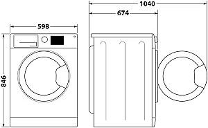 Masina de uscat rufe Whirlpool WPE12XWBSEE