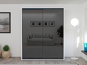 Dulap-cupe Bayro Parma Graphite Alb 1800