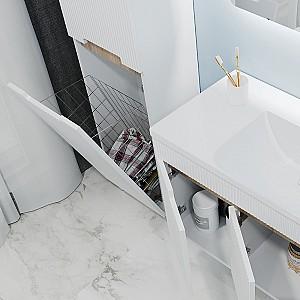 Dulap penal Bayro Positano Alb Stang