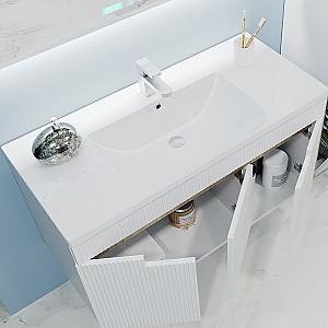 Dulap sub lavoar Bayro Positano Duo Argo 1000 Alb (123972)