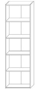 Dulap Sokme Simple Jack 600/1920 2D