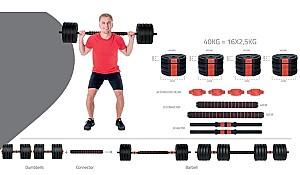 Haltera Pure Hybrid Dumbell Set 40kg