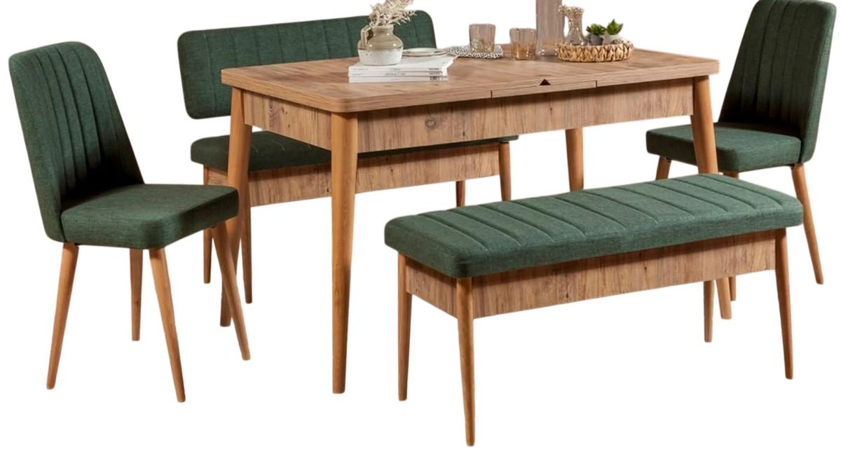 Set de masa si scaune Trendy Vina Pinul Atlantic (Maro)/Verde