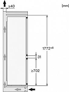 Frigider incorporabil Miele KDN 7724 E