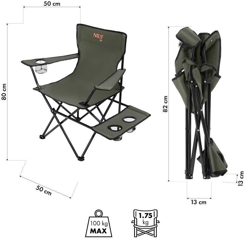 Scaun pliabil Nils Camp NC3301