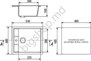 Chiuveta de bucatarie ULGRAN U-406 Dark Grey