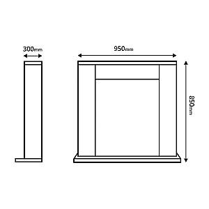 Semineu electric ArtFlame Agnes Wenge & Gala Silver
