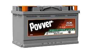 Acumulator auto POVVER 80Ah AGM (Mutlu) S3