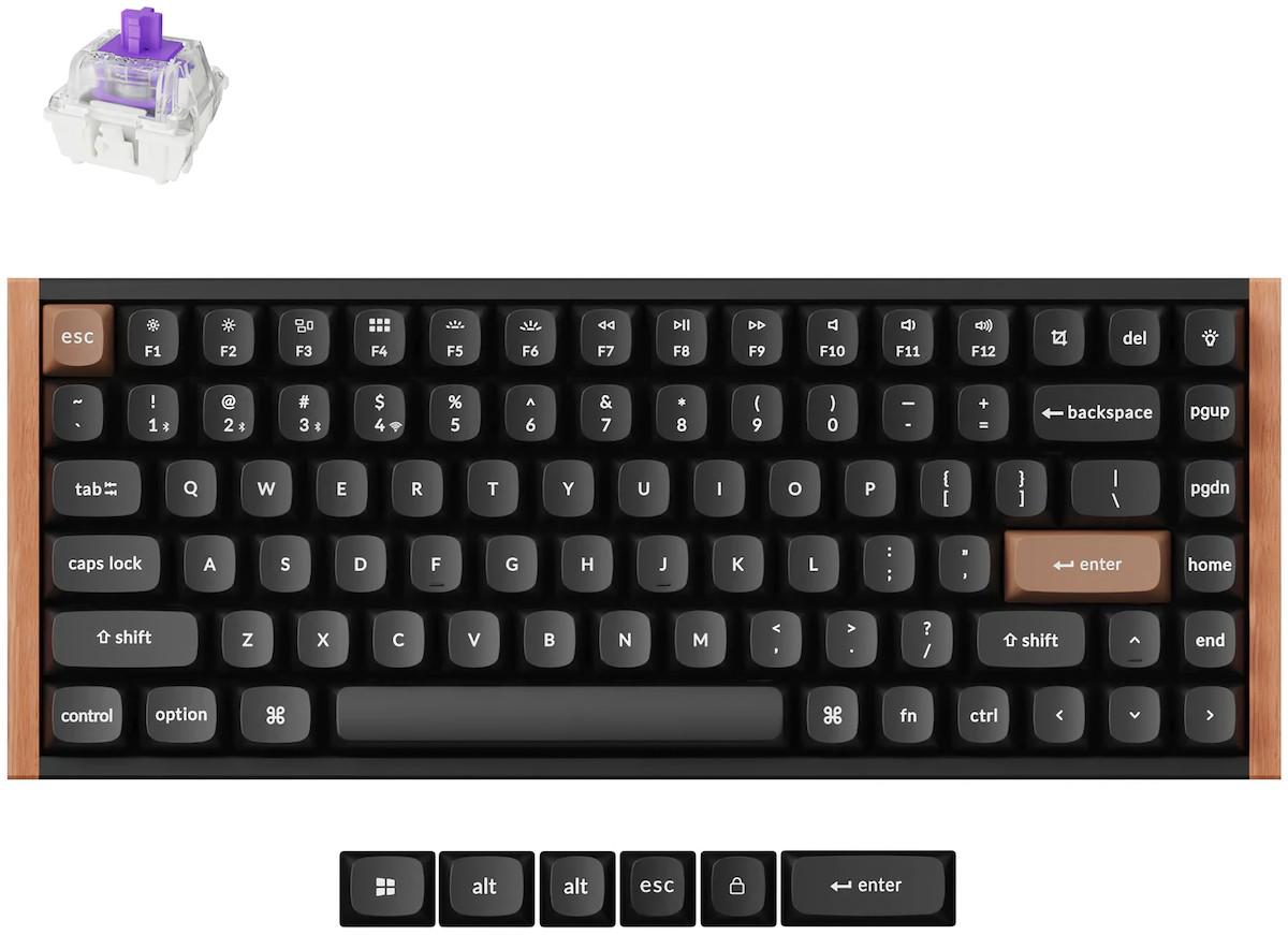 Tastatura gaming Keychron K2 HE Wireless Magnetic Switch (K2H-F1-RU)