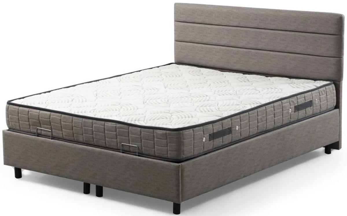 Pat Trendy Set Motya 150x200 Gri deschis (Cu saltea)