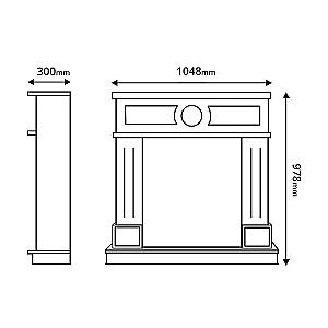 Semineu electric ArtFlame Ambasador Nut & Cris