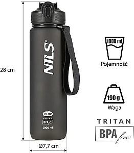 Sticla pentru apa Nils Camp NCD68 BLACK TRITAN