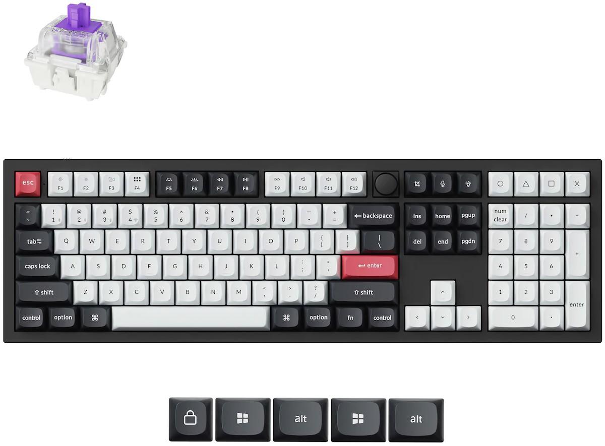 Tastatura gaming Keychron Q6 HE QMK Wireless (Q6H-M1)