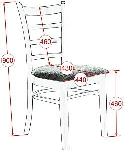 Set de masa si scaune Evelin HV-27V Chocolate + 4 scaune COCO Chocolate / F-789 Brown