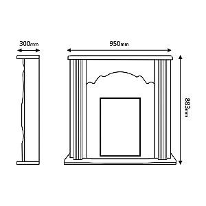 Semineu electric ArtFlame Clasic Nut & Cristina