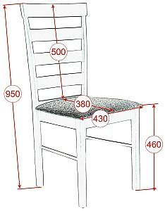 Set de masa si scaune Evelin HV-31N Chocolate + 4 scaune Gloria Chocolate / F-789 Brown