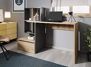 Masa de birou Yasen Paco PC2 stejar artisan/antracit