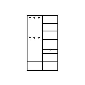 Antreu Yasen Ruta wenge luiziana/chicory rocford deschis