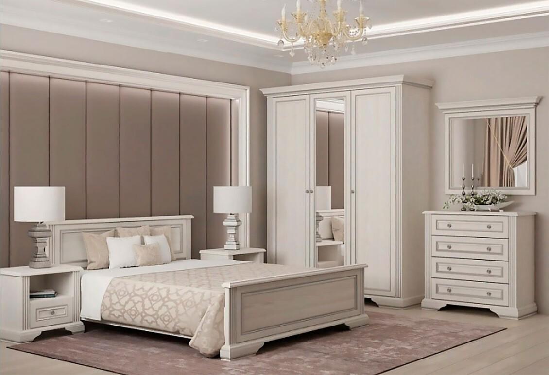 Set dormitor Yasen White D Silver Pine