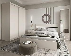 Set dormitor Yasen London Nr.1 Cașemir / Antracit