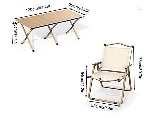 Set mobila de gradina Yasen 2403 (1 ODS + 4 ODT)