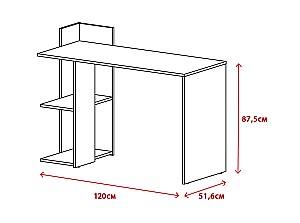 Masa de birou Yasen Paco PC1 stejar artisan/alb