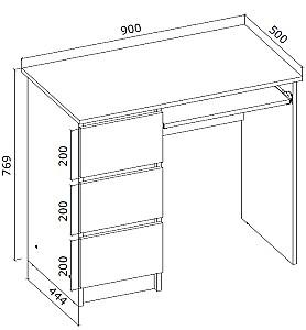 Masa de birou Yasen Cina Alb