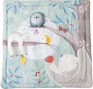 Covoras de joaca copii Chicco 2 in 1 Owl Green