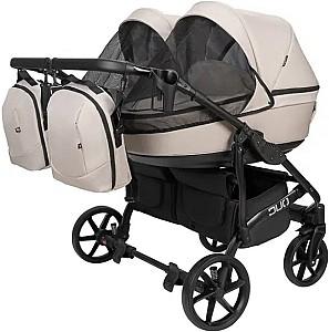 Carucior pentru gemeni Angelina Tvigo-Duo Light Beige