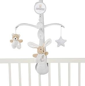 Carusel pentru patuc Chicco Bear and Bunny White