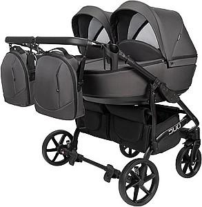 Carucior pentru gemeni Angelina Tvigo-Duo Dark Grey