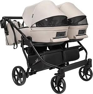 Carucior pentru gemeni Angelina Tvigo-Duo Dark Grey