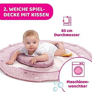 Covoras de joaca copii Chicco 3 in 1 Enjoy Colors Pink