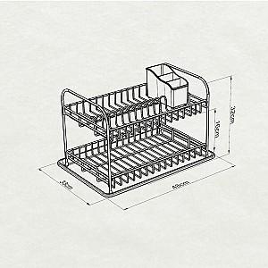 Uscator pentru vesela TEKNOTEL KB007 White