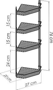 Raft pentru baie TEKNOTEL ES059 Black